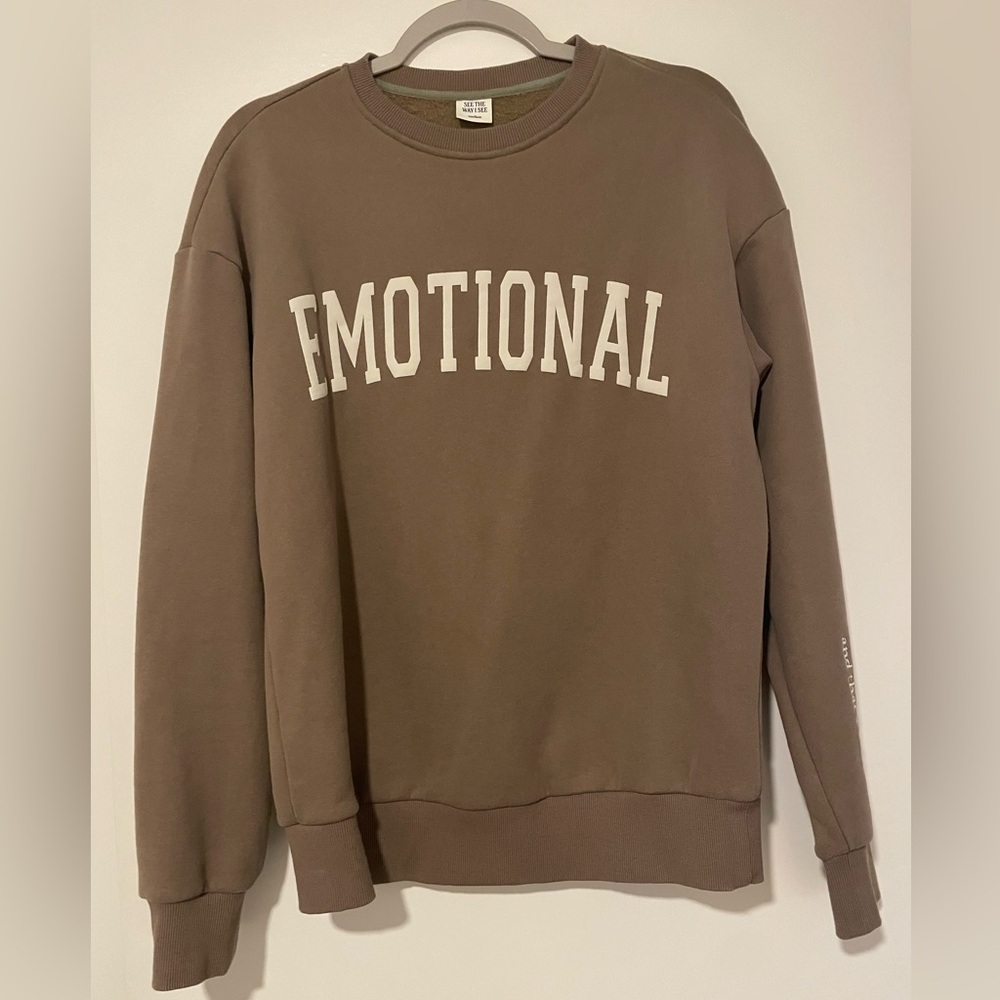 Emotional sweatshirt